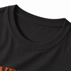 Adventure Awaits T-Shirt - Black - collar close-up