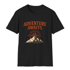 Adventure Awaits T-Shirt - Black - front