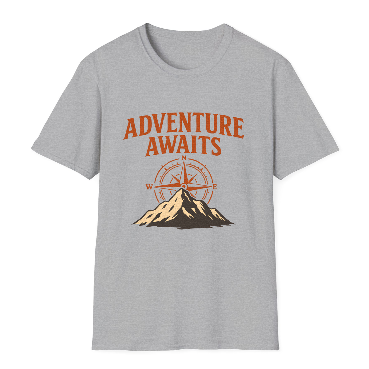 Adventure Awaits T-Shirt - Sport Grey - front