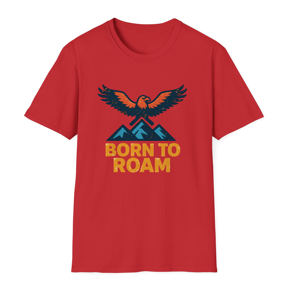 Born To Roam T-Shirt - Red - front