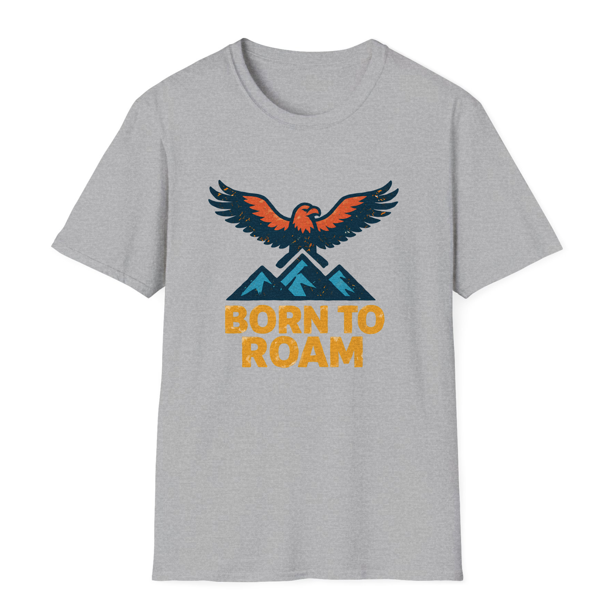Born To Roam T-Shirt - Sport Grey - front