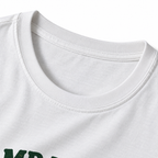 Camp More Worry Less T-Shirt - White - collar close-up