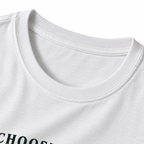 Choose The Scenic Route T-Shirt - White - collar close-up