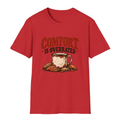 Comfort Is Overrated T-Shirt - Red - front