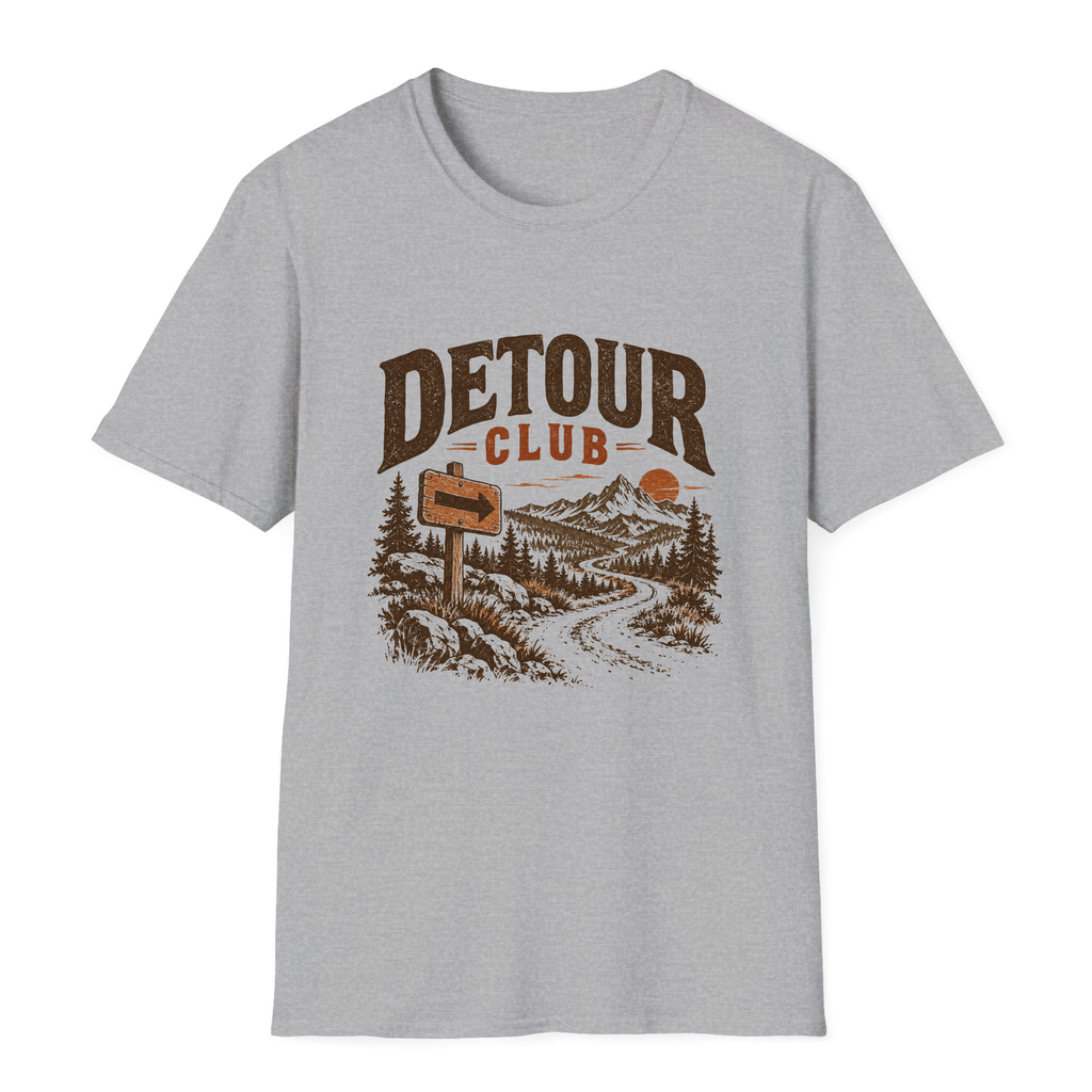 Detour Club T-Shirt - Sport Grey - front