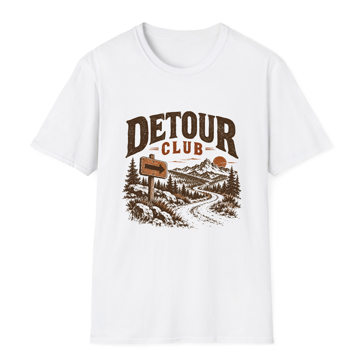 Detour Club T-Shirt - White - front