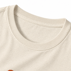 Gone Camping T-Shirt - Natural - collar close-up