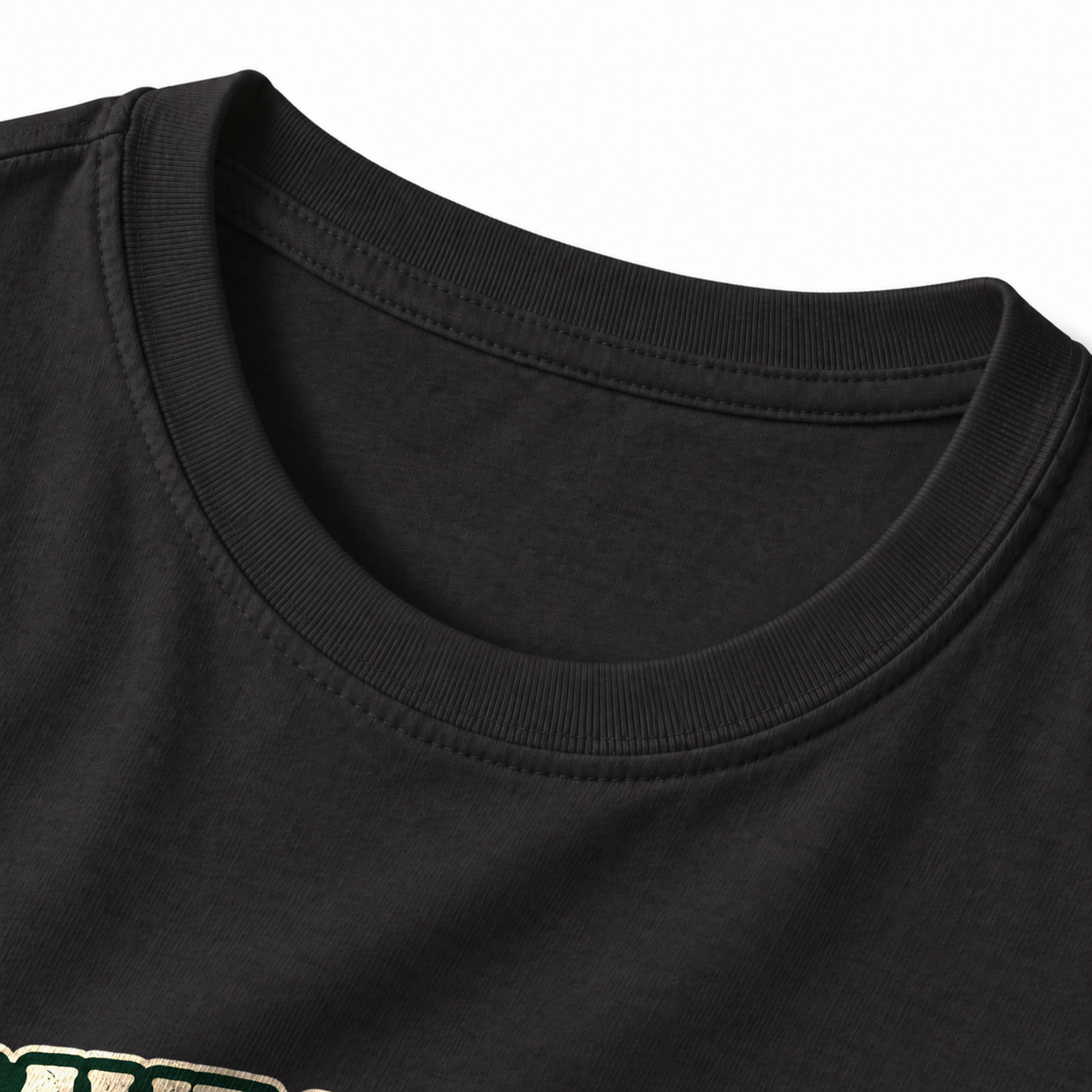 I Have No Idea How Far We Have Left T-Shirt - Black - collar close-up