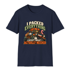I Packed Everything Except What I Actually Needed T-Shirt - Navy - front