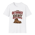 I Prefer Dirt Over People T-Shirt - White - front