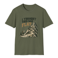 I Thought This Was Flat T-Shirt - Military Green - front
