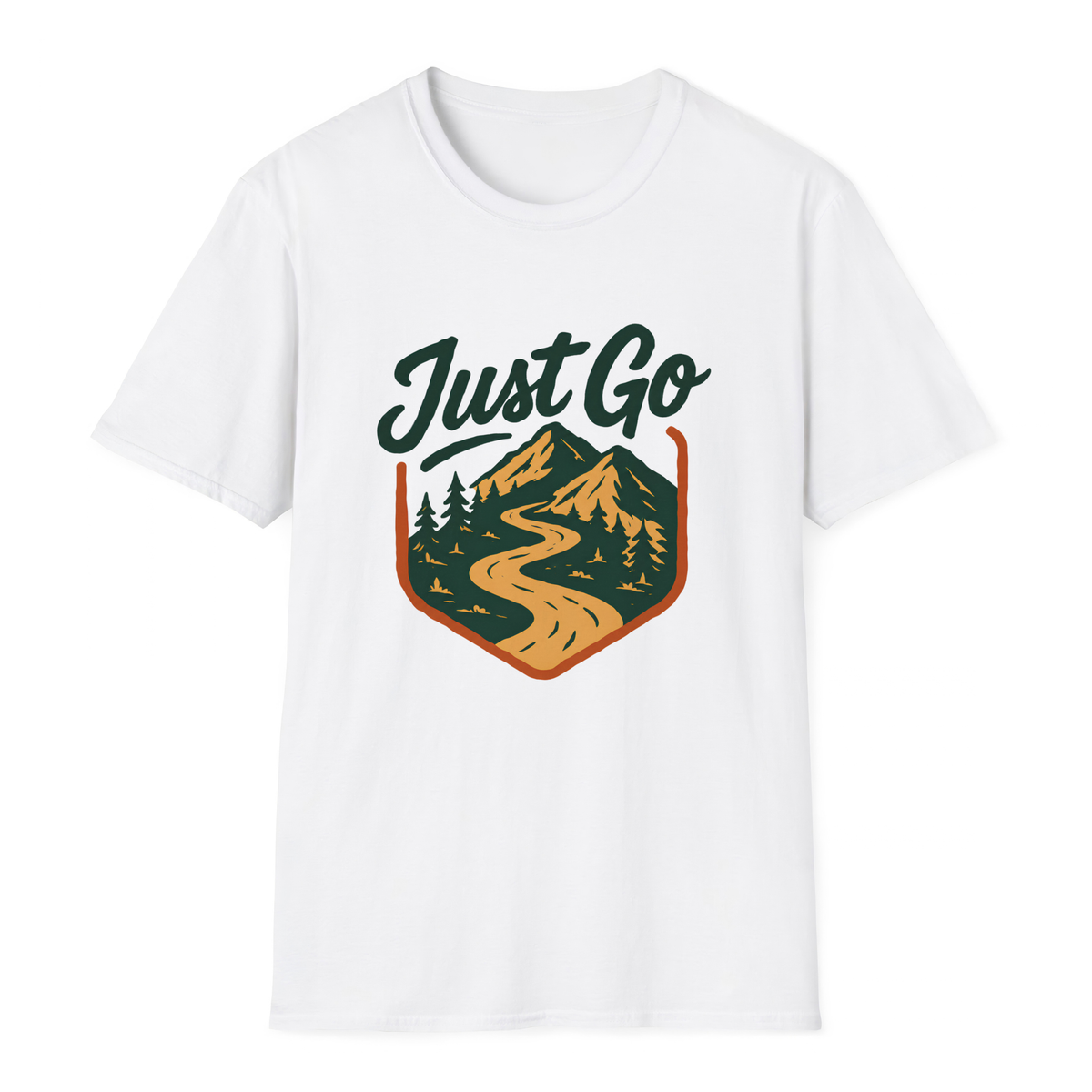 Just Go T-Shirt - White - front