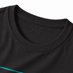 Kayak & Chill T-Shirt - Black - collar close-up