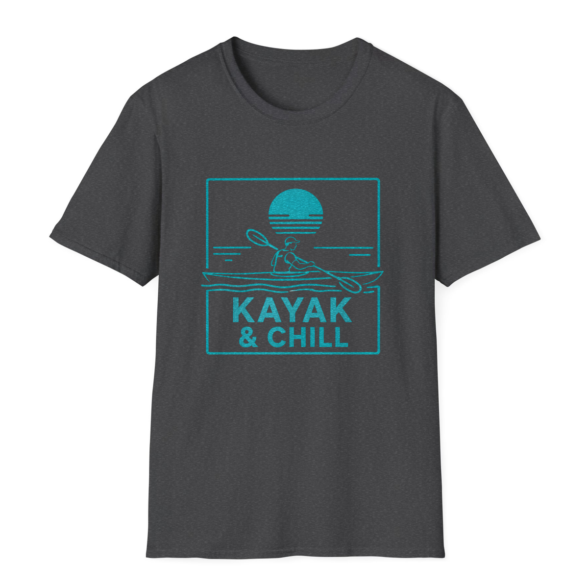 Kayak & Chill T-Shirt - Dark Heather - front