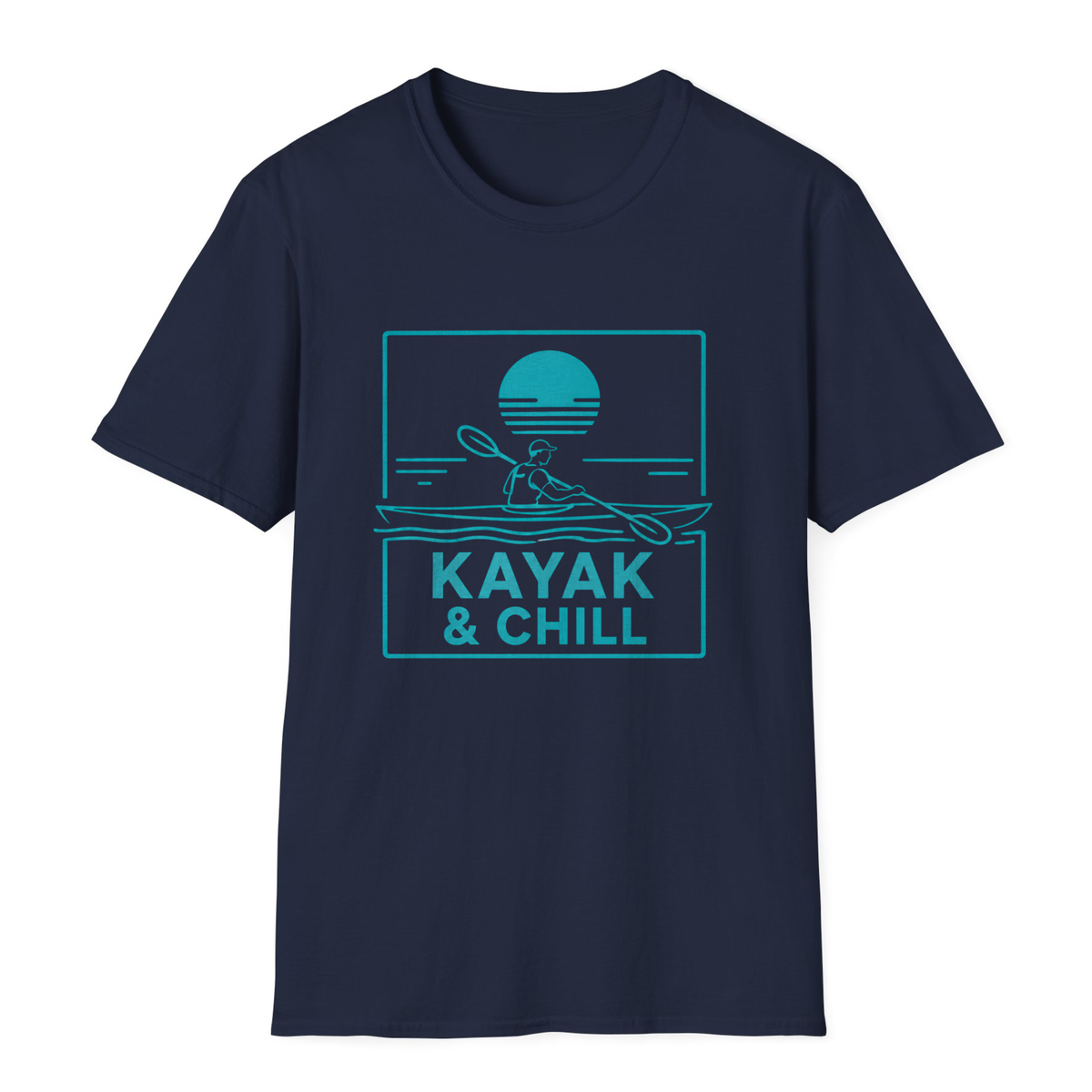 Kayak & Chill T-Shirt - Navy - front