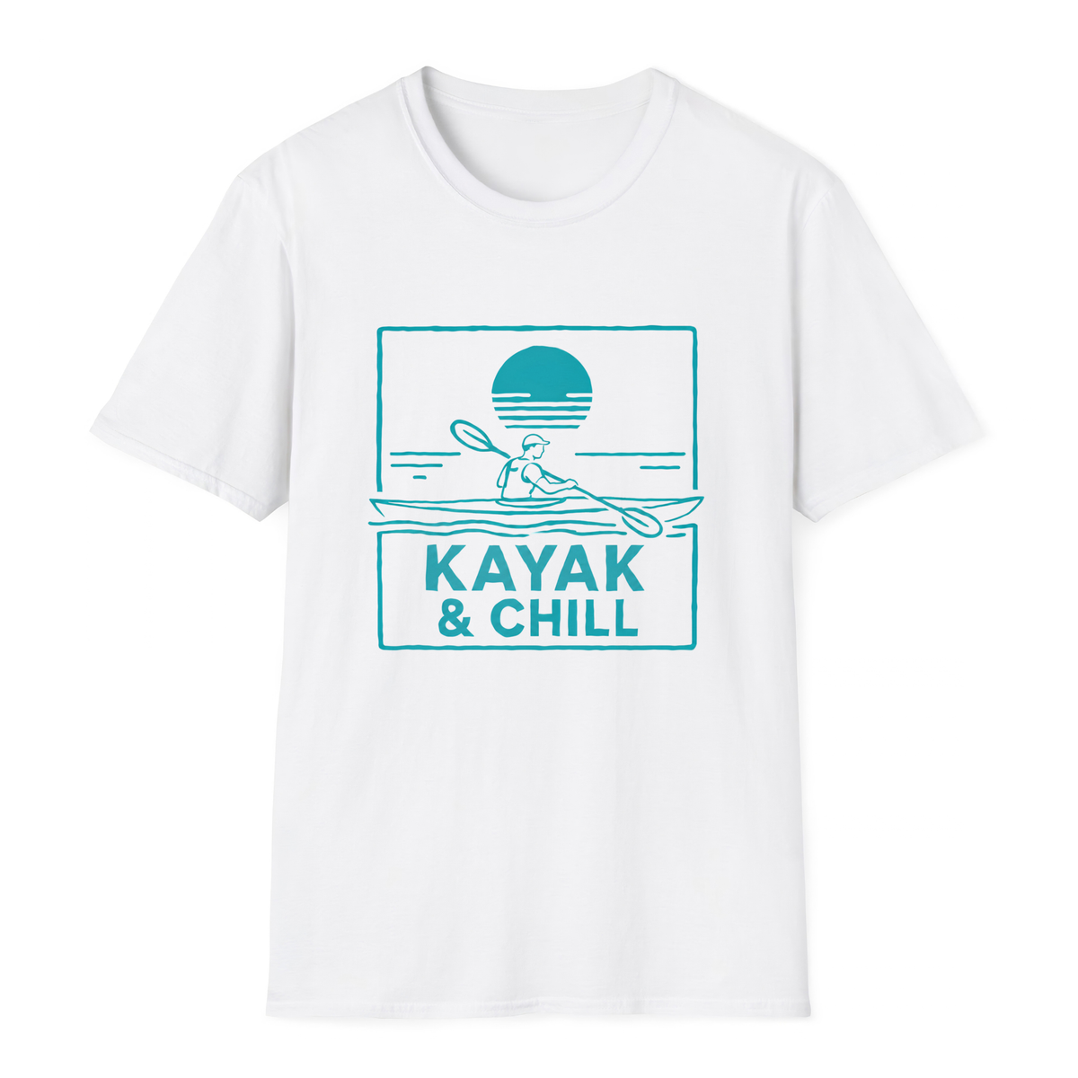 Kayak & Chill T-Shirt - White - front