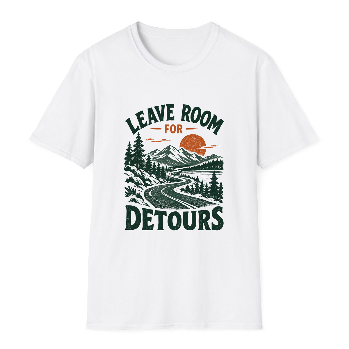 Leave Room for Detours T-Shirt - White - front
