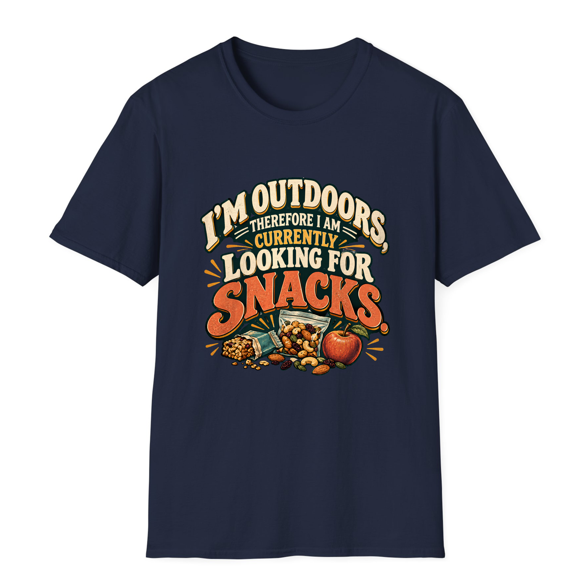 Looking For Snacks T-Shirt - Navy - front