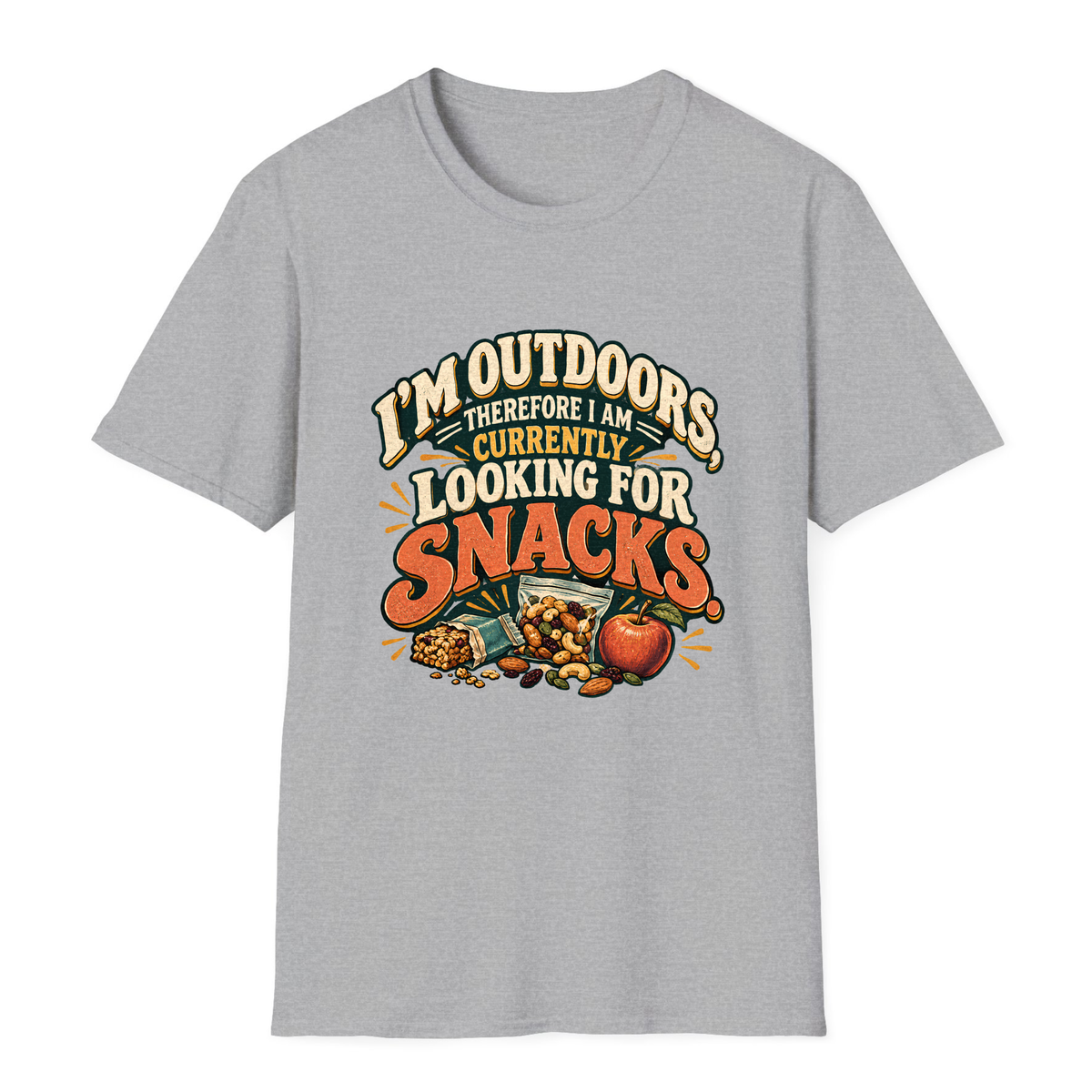 Looking For Snacks T-Shirt - Sport Grey - front