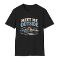 Meet Me Outside T-Shirt - Black - front