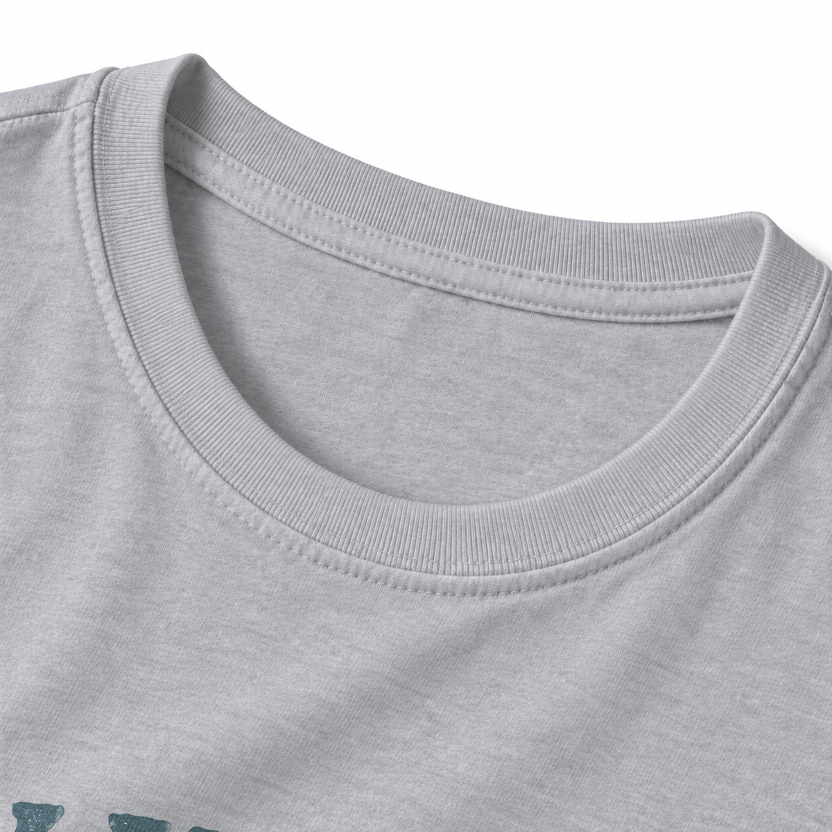 My Knees Have Officially Resigned T-Shirt - Sport Grey - collar close-up