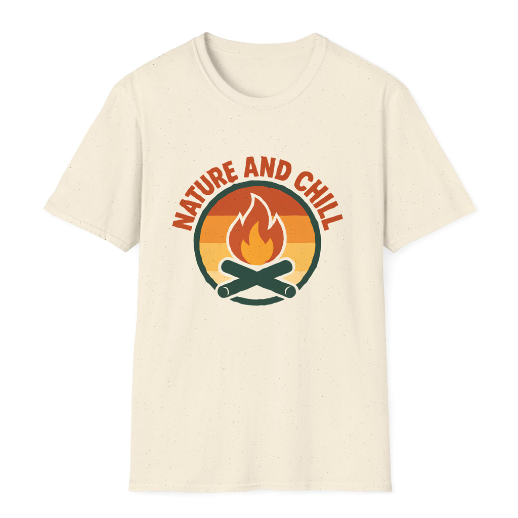 Nature And Chill T-Shirt - Natural - front