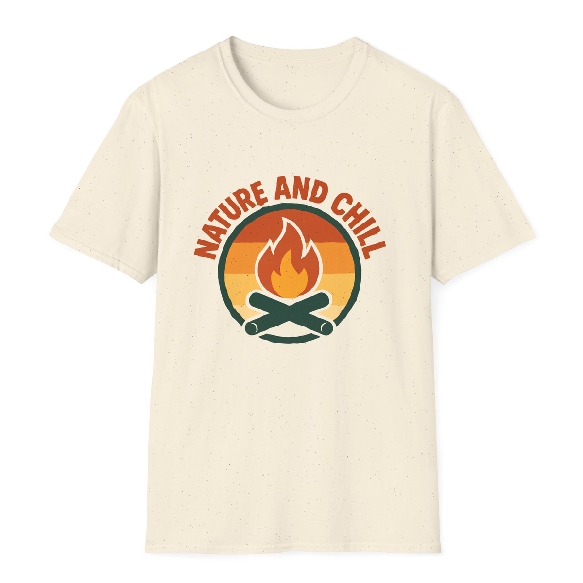 Nature And Chill T-Shirt - Natural - front