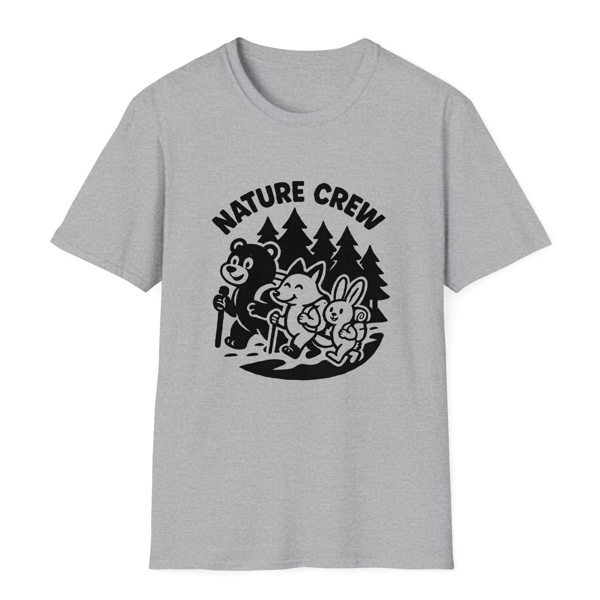 Nature Crew T-Shirt - Sport Grey - front