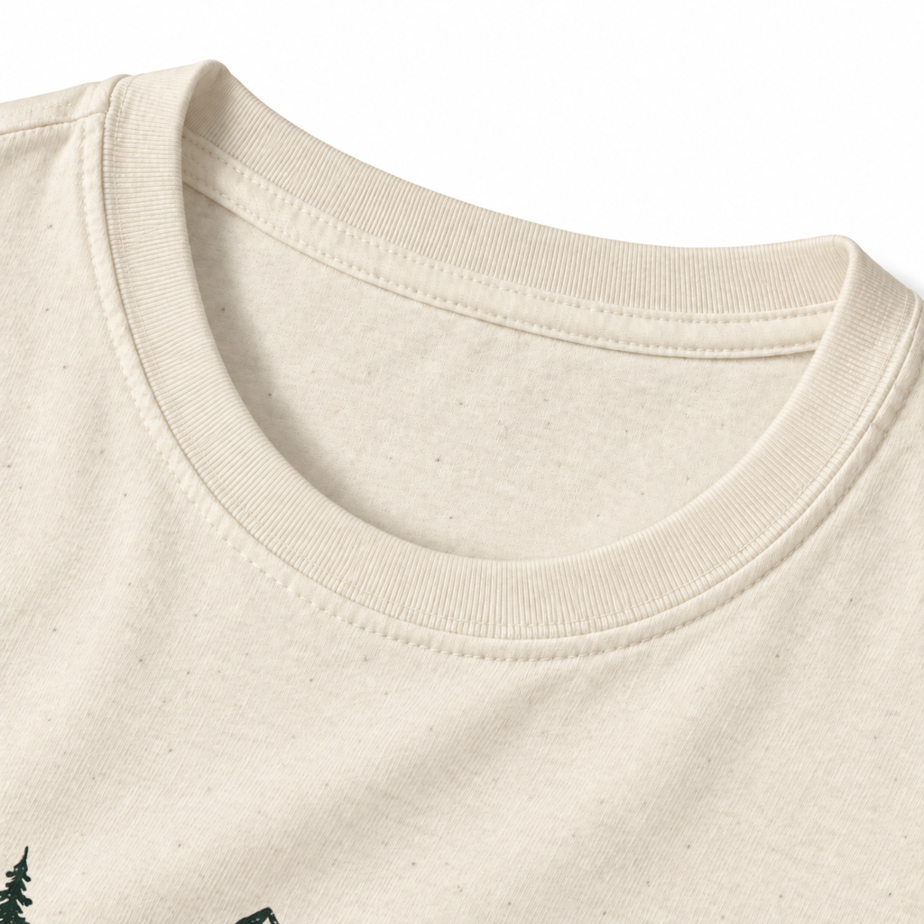 Not Lost T-Shirt - Natural - collar close-up