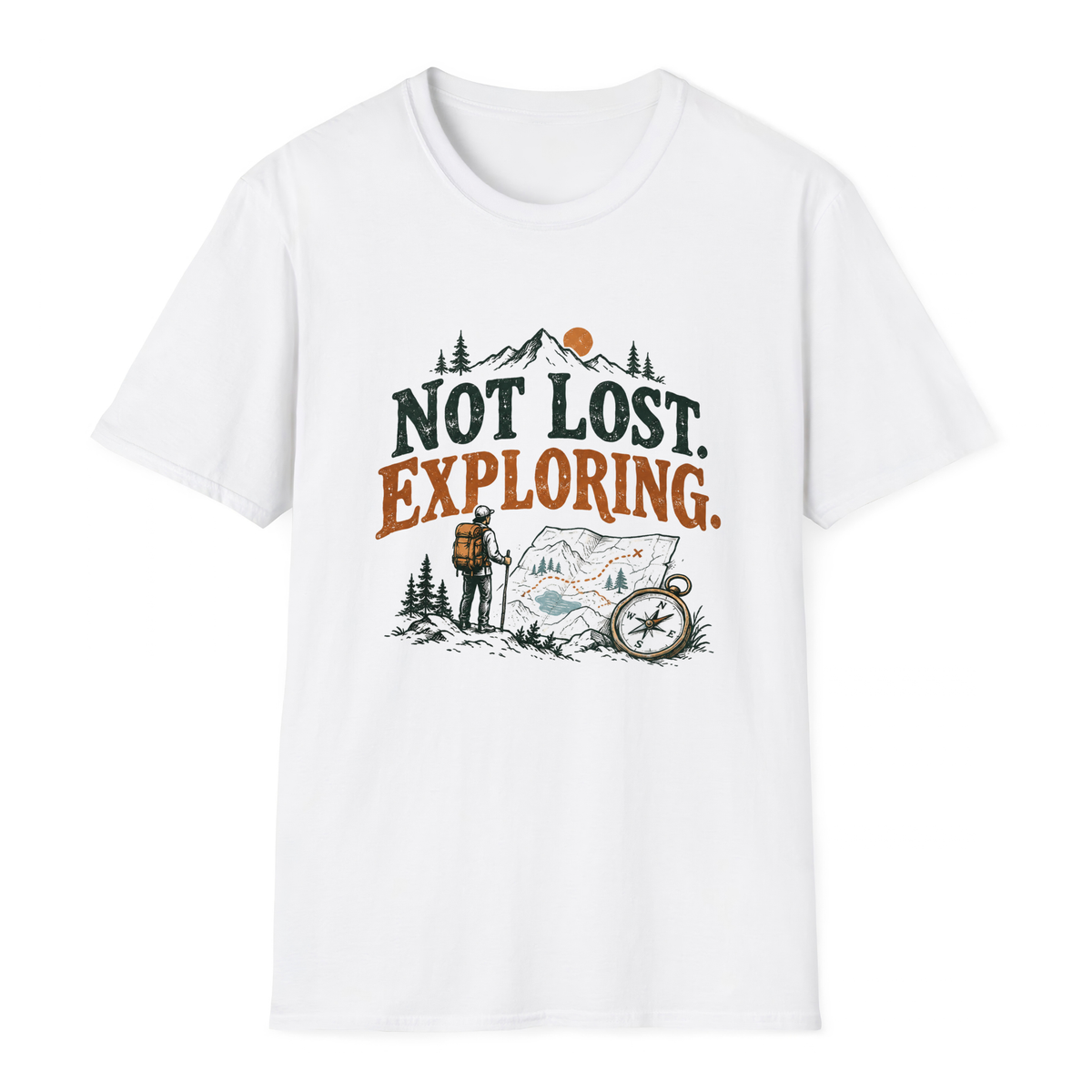 Not Lost T-Shirt - White - front