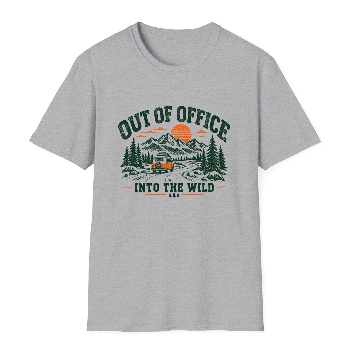 Out Of Office T-Shirt - Sport Grey - front