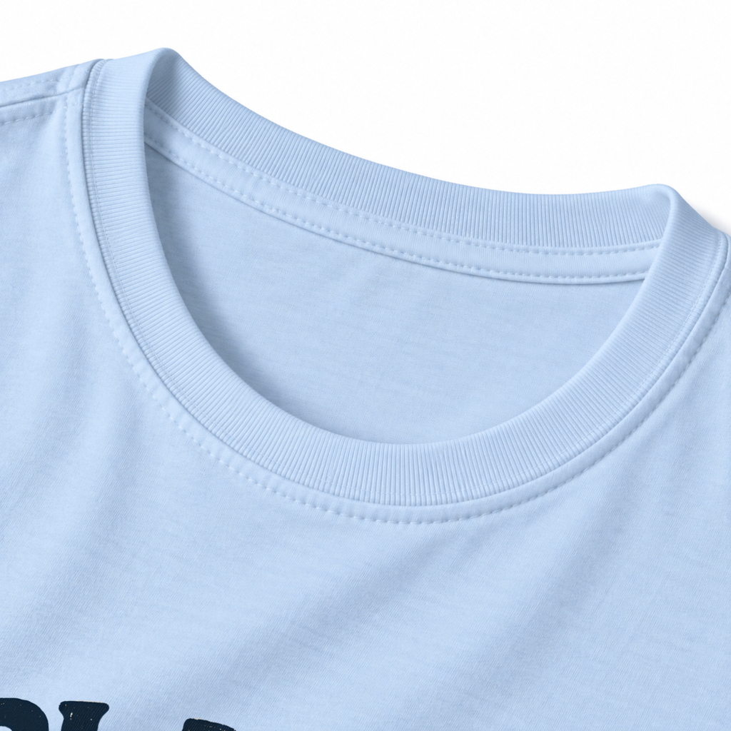 Plans Cancelled Nature Called T-Shirt - Light Blue - collar close-up