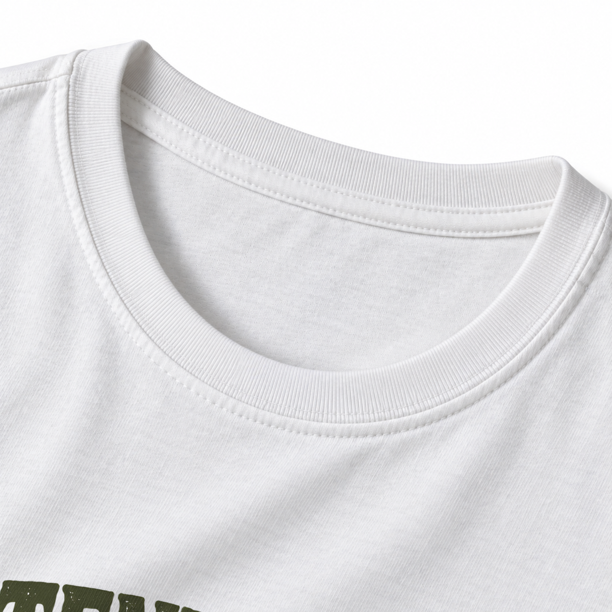 Potentially Going Outside Today T-Shirt - White - collar close-up
