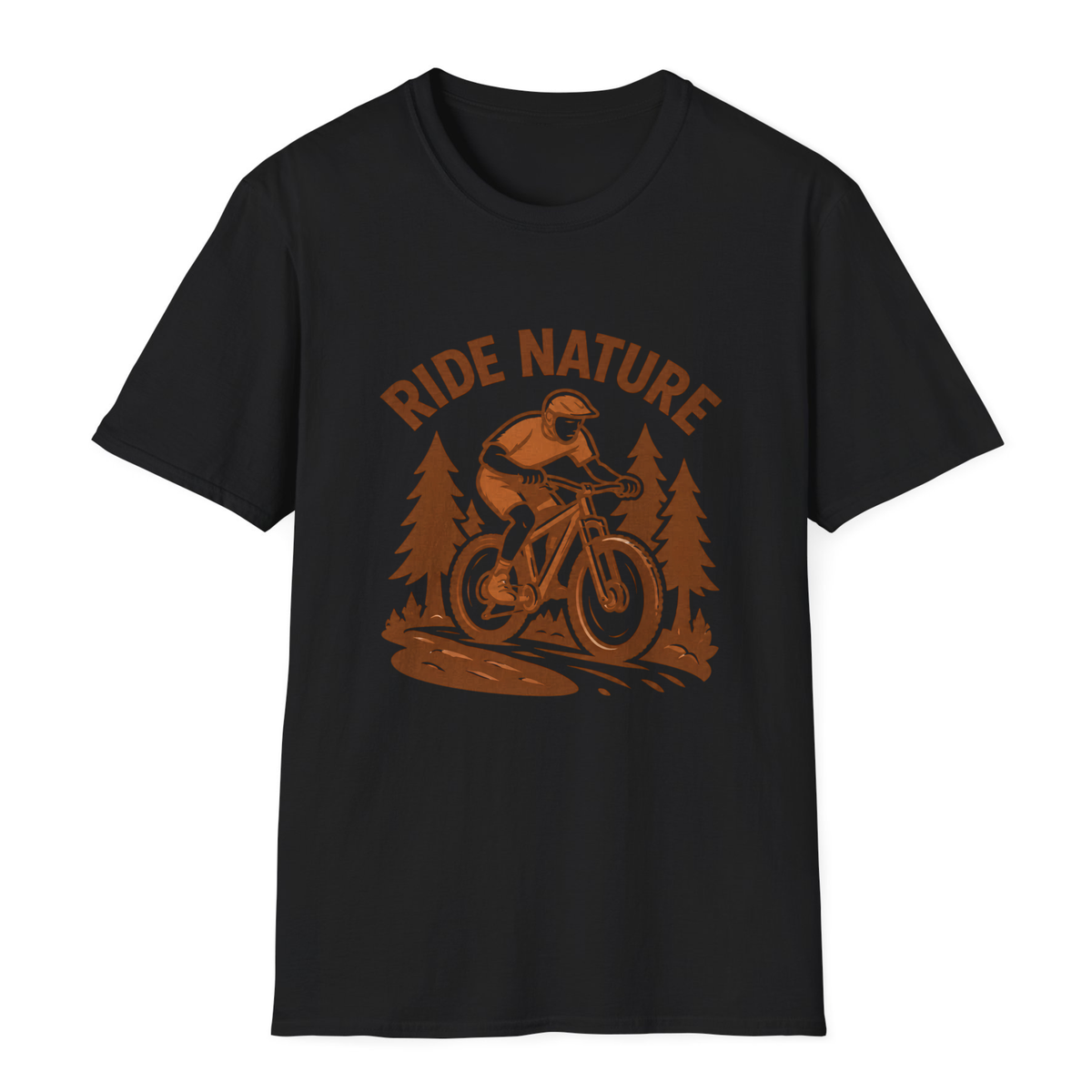 Ride Nature T-Shirt - Black - front
