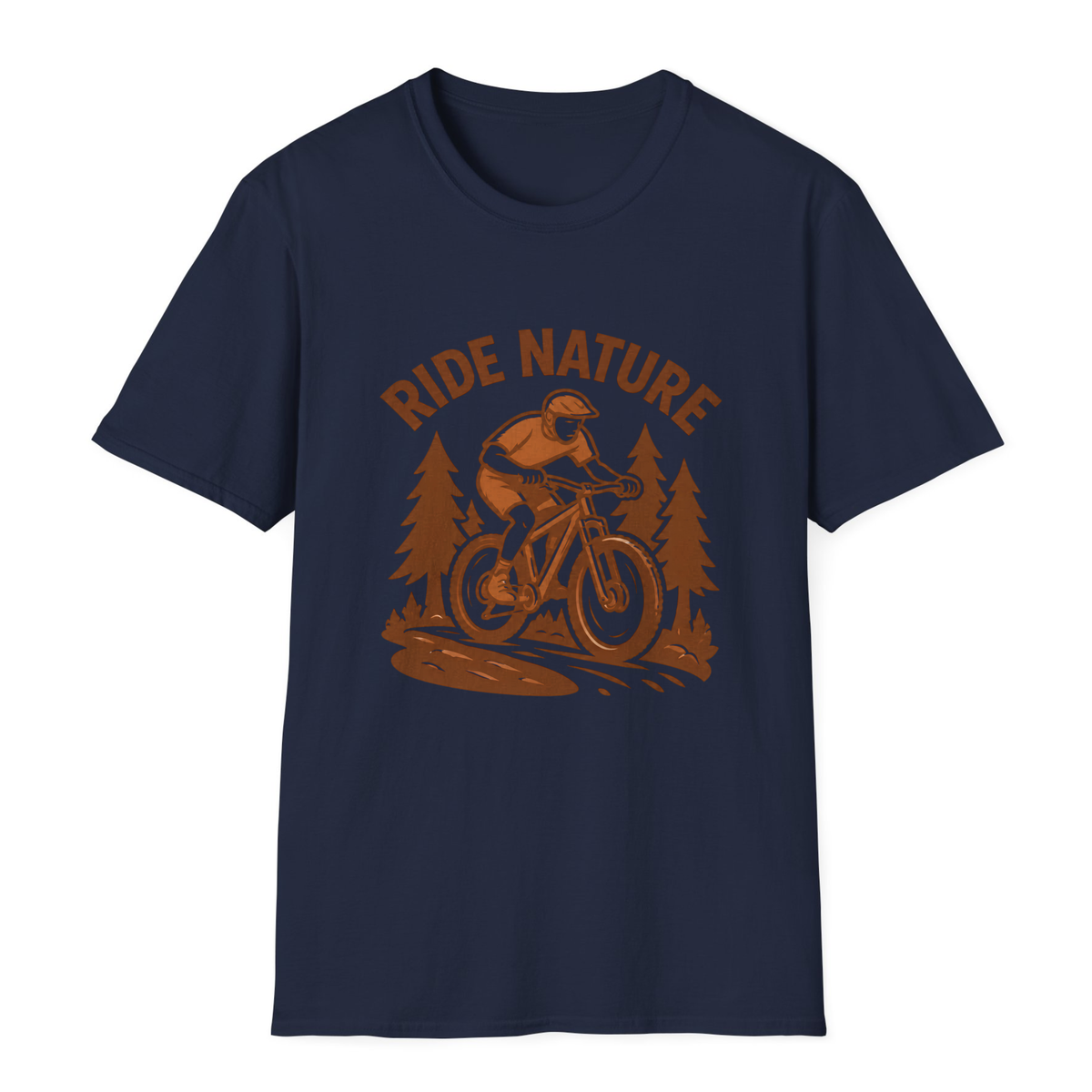 Ride Nature T-Shirt - Navy - front