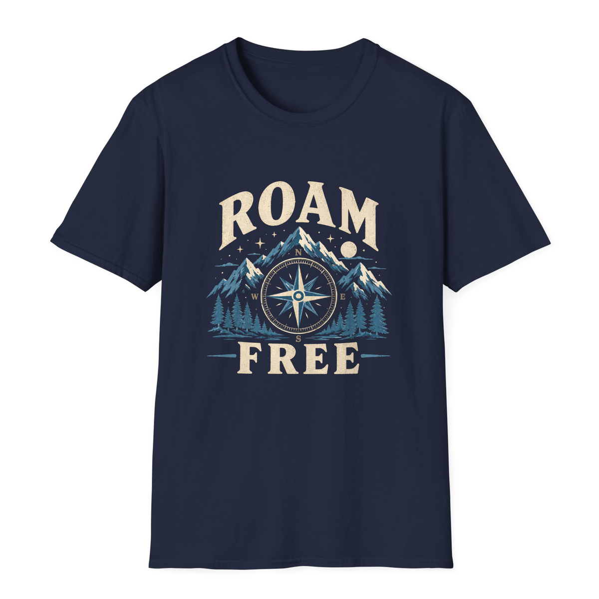 Roam Free T-Shirt - Navy - front
