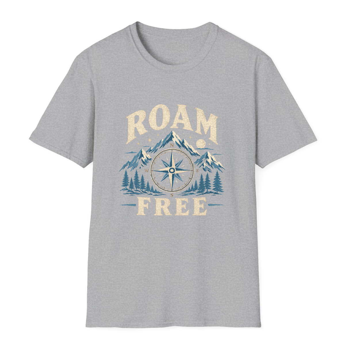 Roam Free T-Shirt - Sport Grey - front