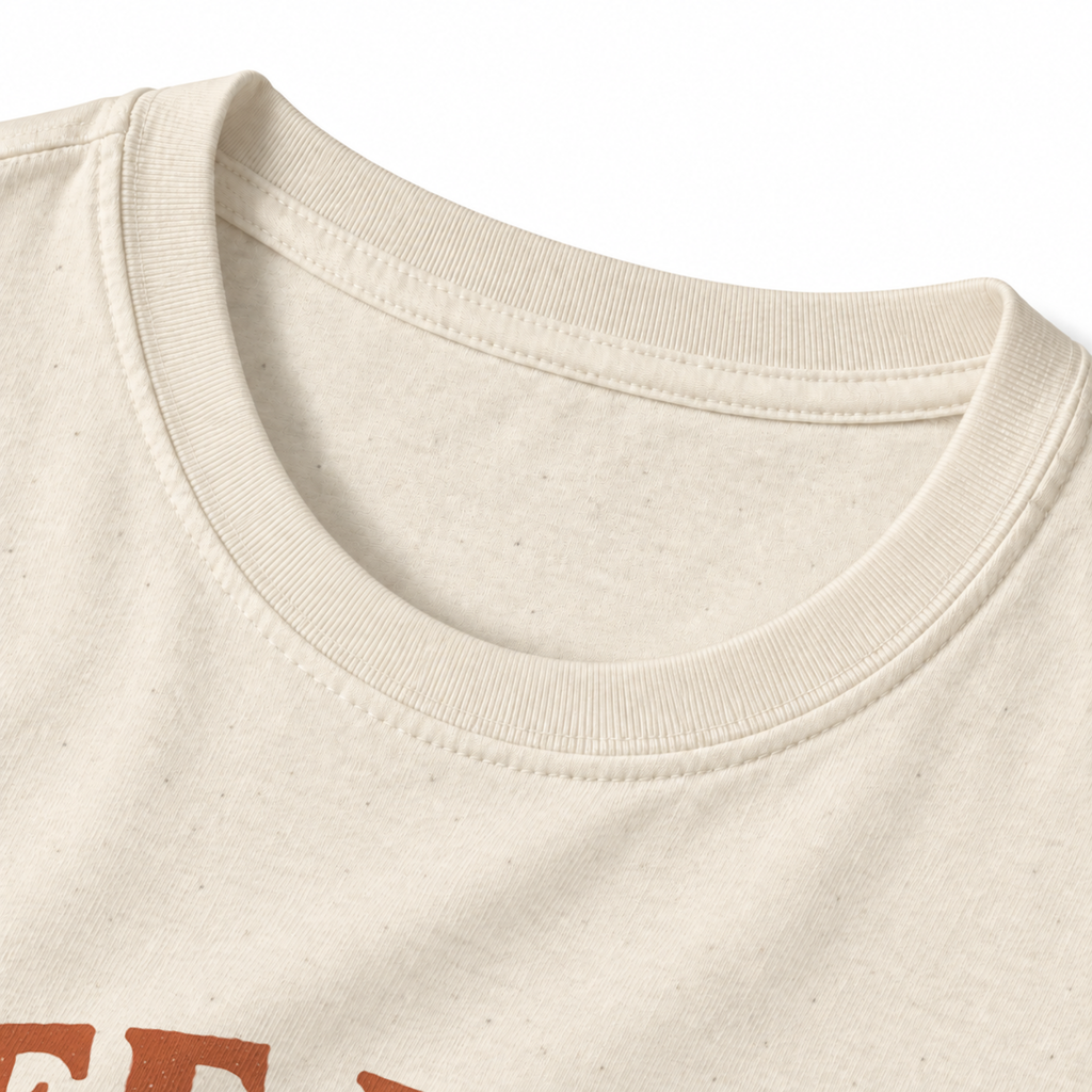 See You Somewhere Out There T-Shirt - Natural - collar close-up