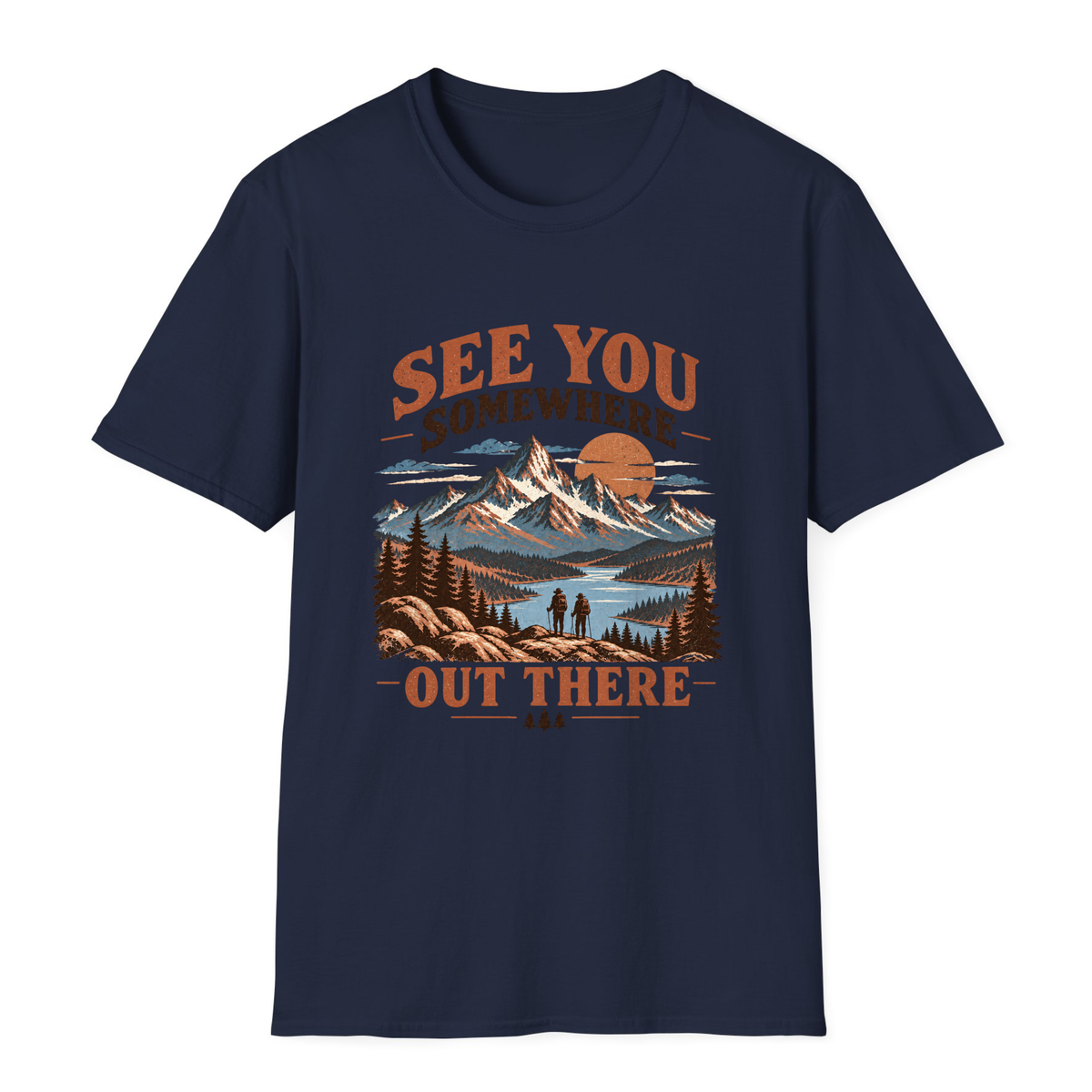See You Somewhere Out There T-Shirt - Navy - front