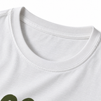 Social Battery T-Shirt - White - collar close-up