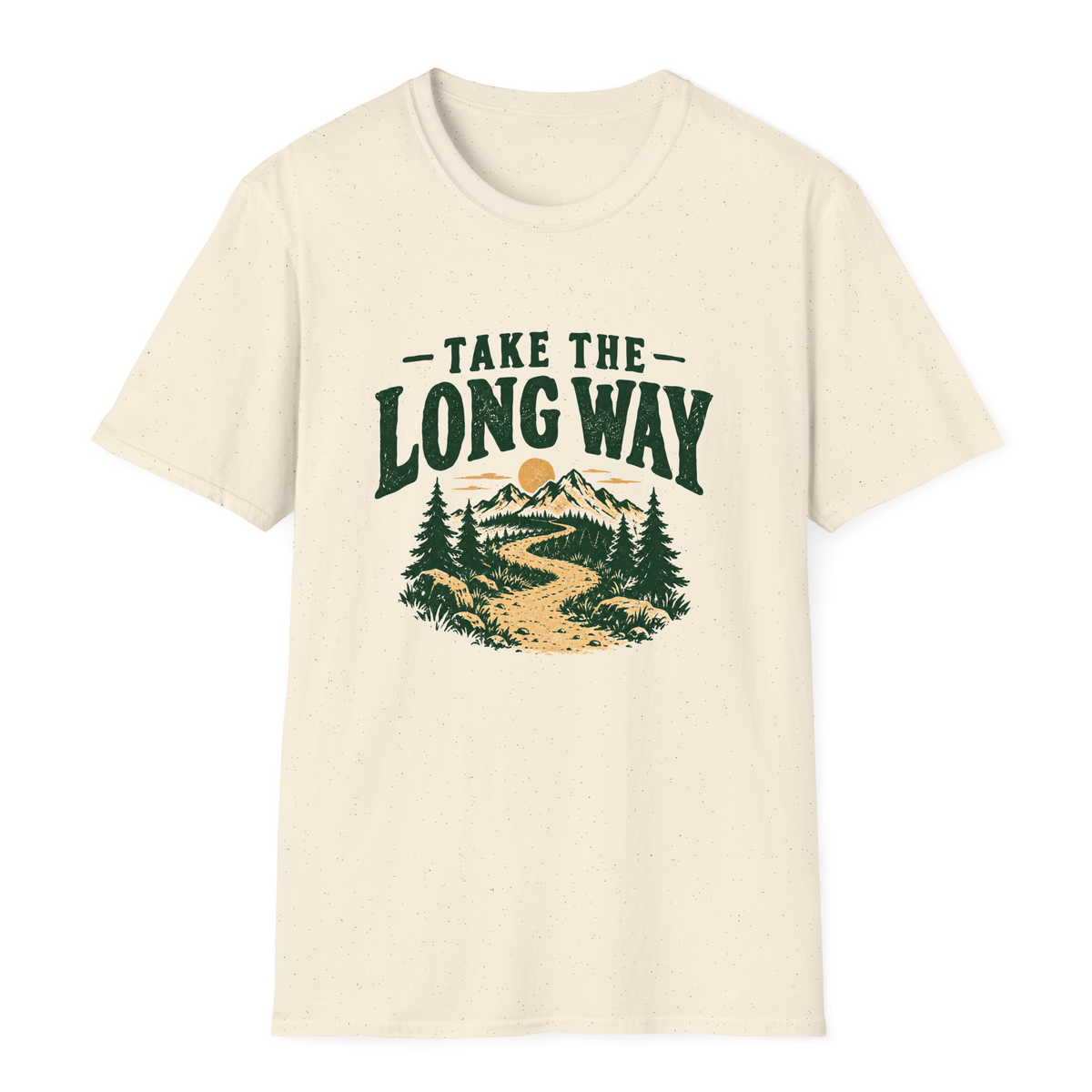 Take the Long Way T-Shirt - Natural - front