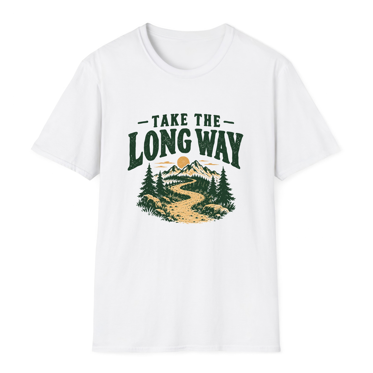 Take the Long Way T-Shirt - White - front