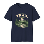 The Trail Knows T-Shirt - Navy - front