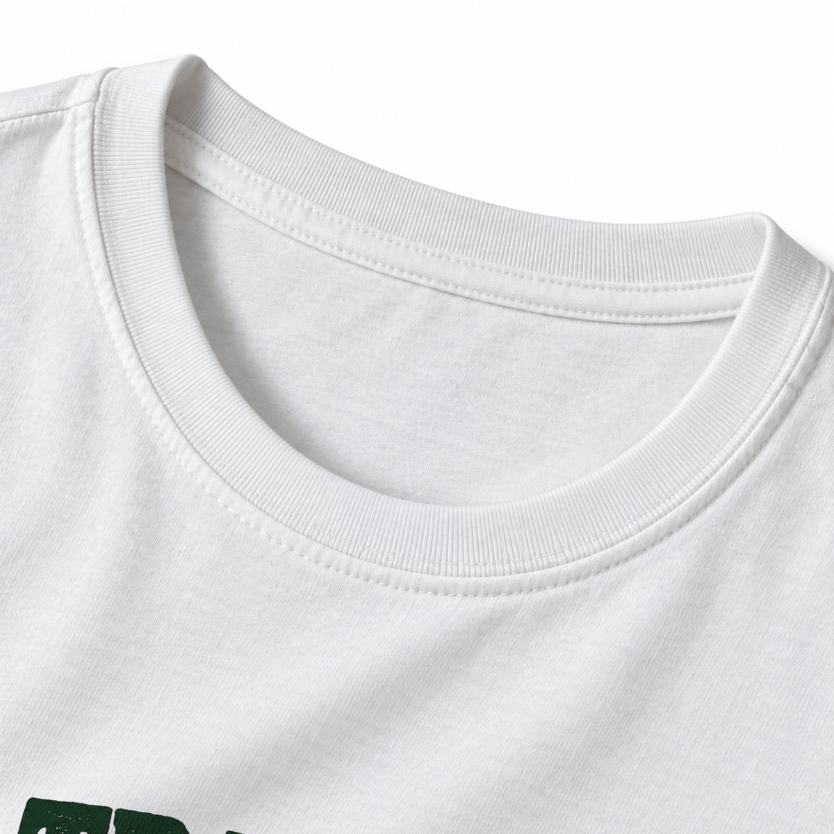 The Trail Lied T-Shirt - White - collar close-up