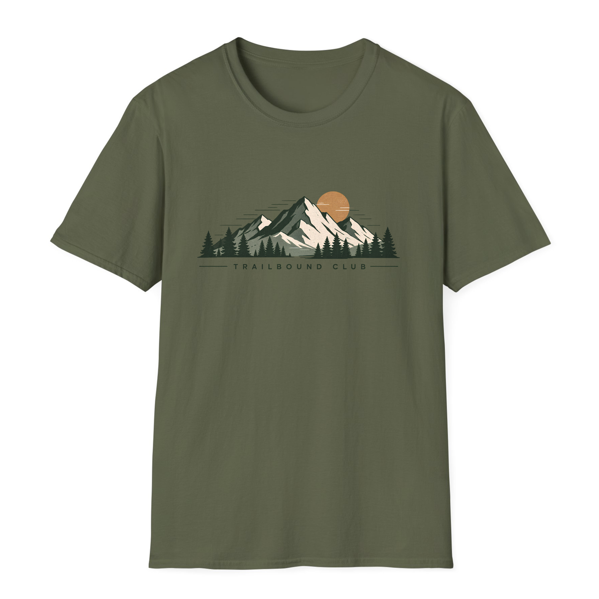 Trailbound Club Signature T-Shirt - Military Green - front