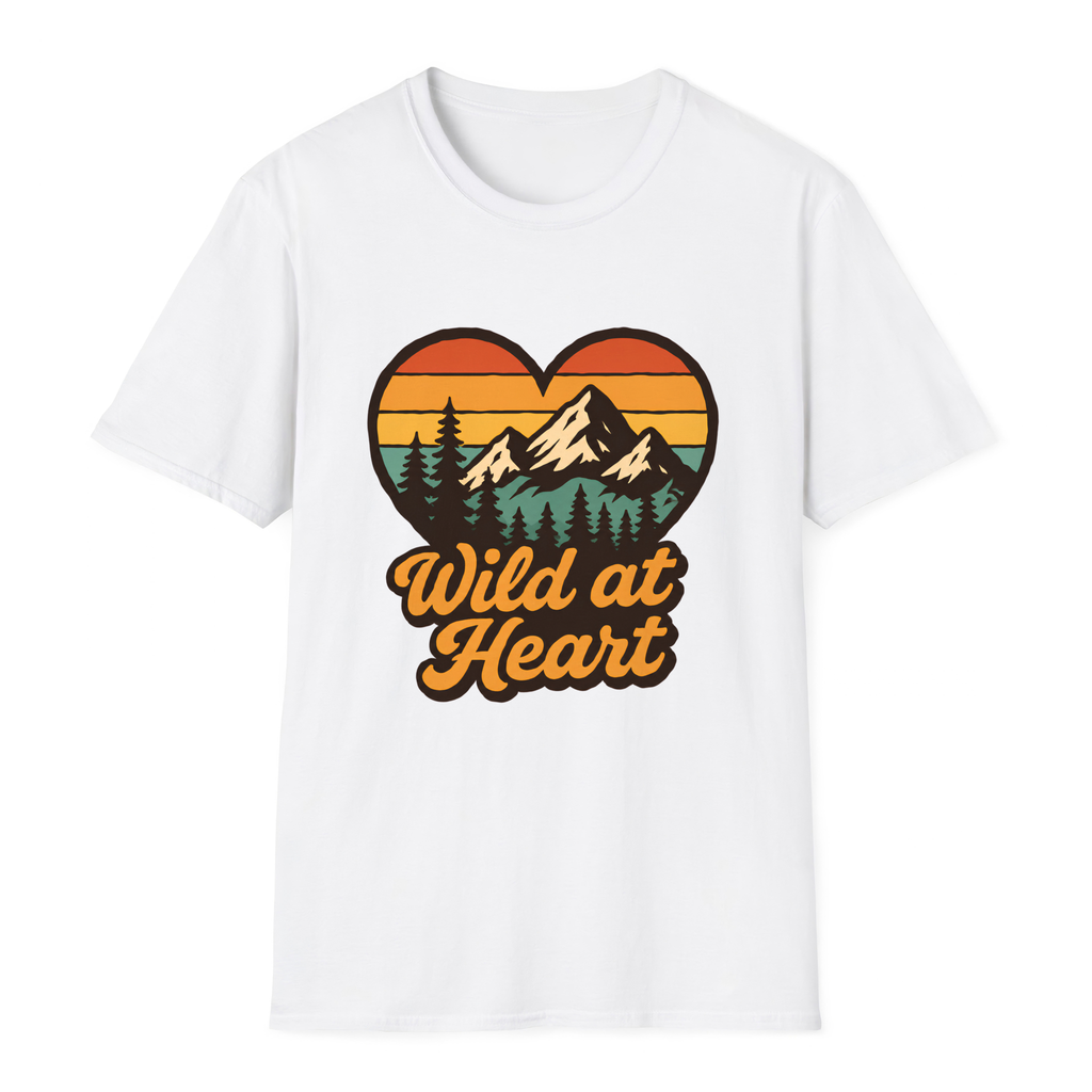 Wild At Heart T-Shirt - White - front