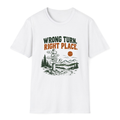 Wrong Turn Right Place T-Shirt - White - front
